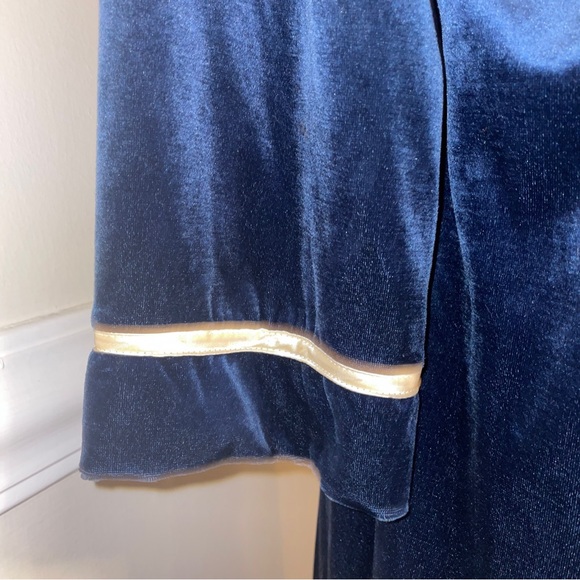 Woman’s Robe Velvet Vintage Cinema Etoile Dressing Gown Women’s Robe sz L Robe - Picture 4 of 16
